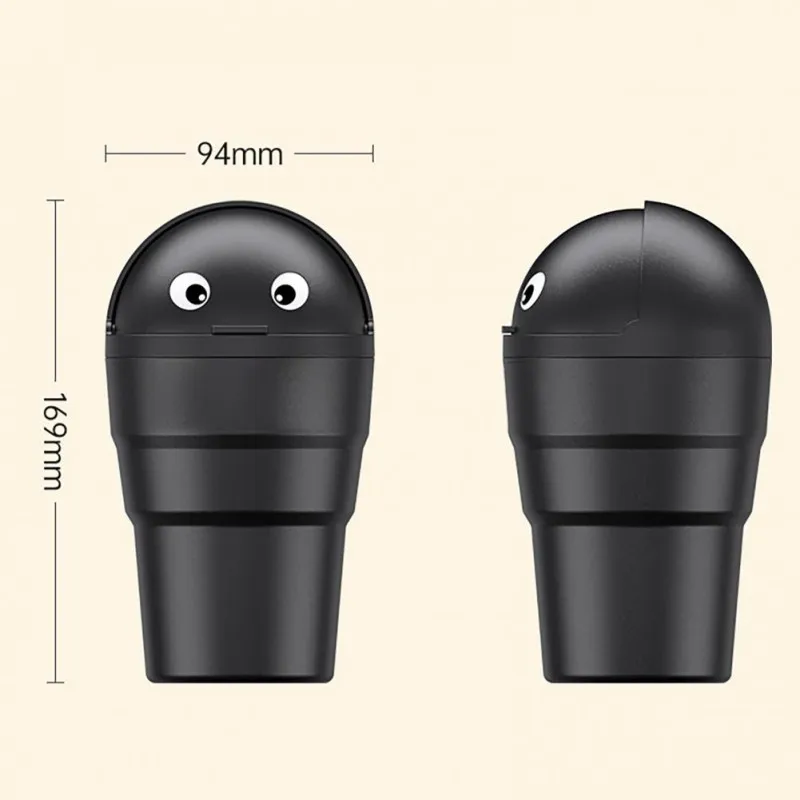 Universal Car Trash Can Auto Organizer Storage Box with Swing Lid Cute Mini Automotive Leakproof Vehicle Trash Bin for Car - Image 6