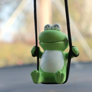 Swinging Frog Rearview Mirror Pendant