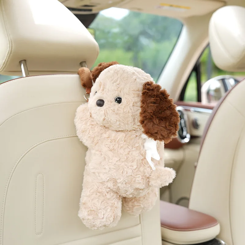 1pc Universal Car Tissue Hanger Doll Cute Creative Hanging Tissue Holder Plush Vehicle Tissue Case Paper Box - Image 6