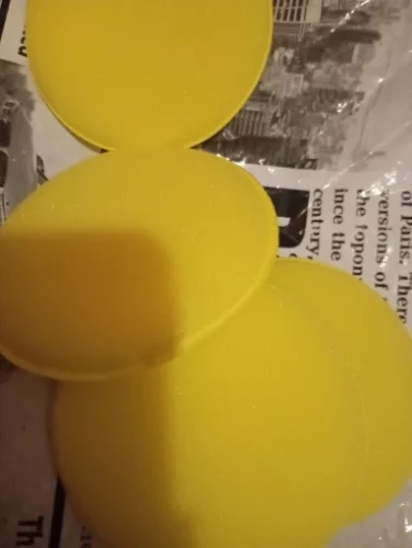 1/2/5Pcs Car Foam Sponge Wax Applicator Cleaning Detailing Pads Car Waxing Polishing Pad 10cm Car Wash Care Cleaning Kit photo review