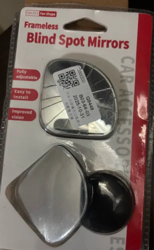 2pcs Car Blind Spot Mirror Frameless Auxiliary Rearview Mirror Auto Motorcycle Universal Wide Angle Adjustable Small Mirrors photo review