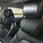 HOT Car Neck Pillow PU Leather Lumbar Waist Support For Seat Memory Backrest Headrest Cushion Auto Gadget Accesorios Interior photo review