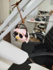Cute Pig with Glasses Car Pendant Auto Rearview Mirror Pendants Swing Pig Coche Interior Decoraction Accessories Creative Gift photo review