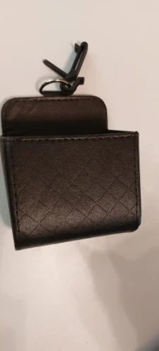 1pc Car Storage Bag Car Air Outlet Debris Bag For Mobile Phone Key Sunglasses Vent Dashboard Tidy Hanging Leather Organizer Box photo review