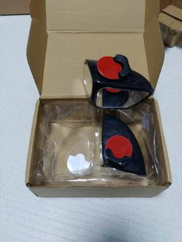 2Pcs Car Rearview Mirrors 360&deg; Blind Spot Mirror Adjustable Rotatable Convex Wide-angle Clear Rearview Safety Mirror Accessories photo review