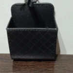 1pc Car Storage Bag Car Air Outlet Debris Bag For Mobile Phone Key Sunglasses Vent Dashboard Tidy Hanging Leather Organizer Box photo review