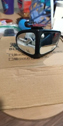2Pcs Car Rearview Mirrors 360&deg; Blind Spot Mirror Adjustable Rotatable Convex Wide-angle Clear Rearview Safety Mirror Accessories photo review