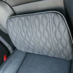 HOT Car Neck Pillow PU Leather Lumbar Waist Support For Seat Memory Backrest Headrest Cushion Auto Gadget Accesorios Interior photo review