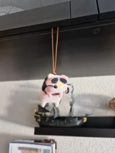 Cute Pig with Glasses Car Pendant Auto Rearview Mirror Pendants Swing Pig Coche Interior Decoraction Accessories Creative Gift photo review