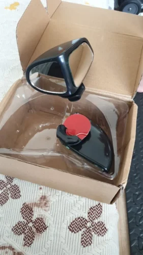 2Pcs Car Rearview Mirrors 360&deg; Blind Spot Mirror Adjustable Rotatable Convex Wide-angle Clear Rearview Safety Mirror Accessories photo review