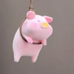 Cute Pig with Glasses Car Pendant Auto Rearview Mirror Pendants Swing Pig Coche Interior Decoraction Accessories Creative Gift photo review