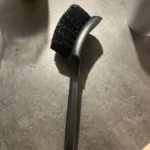 Car Tire Brush Black Bristled Wheel Hub Cleaning Brush Multifunctional Wheel Hub Steel Ring Foot Pad Fabric Cleaning Brush photo review