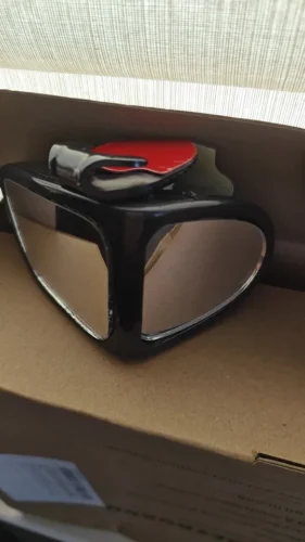 2Pcs Car Rearview Mirrors 360&deg; Blind Spot Mirror Adjustable Rotatable Convex Wide-angle Clear Rearview Safety Mirror Accessories photo review