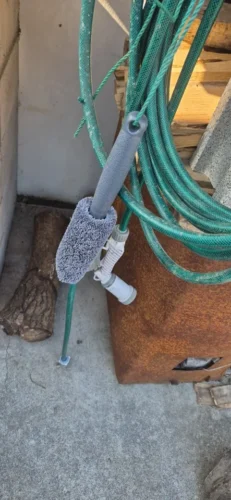 Microfiber Car Tire Brush - Effective Wheel Hub and Rim Cleaner - Perfect for Car Maintenance, Detailing, and Cleaning Supplies photo review