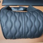 HOT Car Neck Pillow PU Leather Lumbar Waist Support For Seat Memory Backrest Headrest Cushion Auto Gadget Accesorios Interior photo review