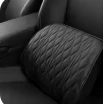 HOT Car Neck Pillow PU Leather Lumbar Waist Support For Seat Memory Backrest Headrest Cushion Auto Gadget Accesorios Interior photo review