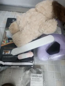 1pc Universal Car Tissue Hanger Doll Cute Creative Hanging Tissue Holder Plush Vehicle Tissue Case  Paper Box photo review