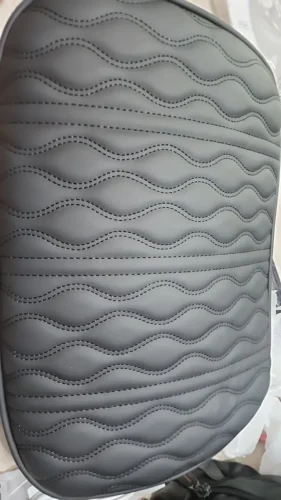 HOT Car Neck Pillow PU Leather Lumbar Waist Support For Seat Memory Backrest Headrest Cushion Auto Gadget Accesorios Interior photo review